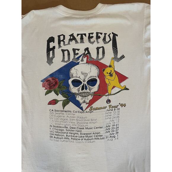 1994 Grateful Dead Rare T-Shirt Vintage Summer Tour It's Worth The Trip Size L - Picture 7 of 11